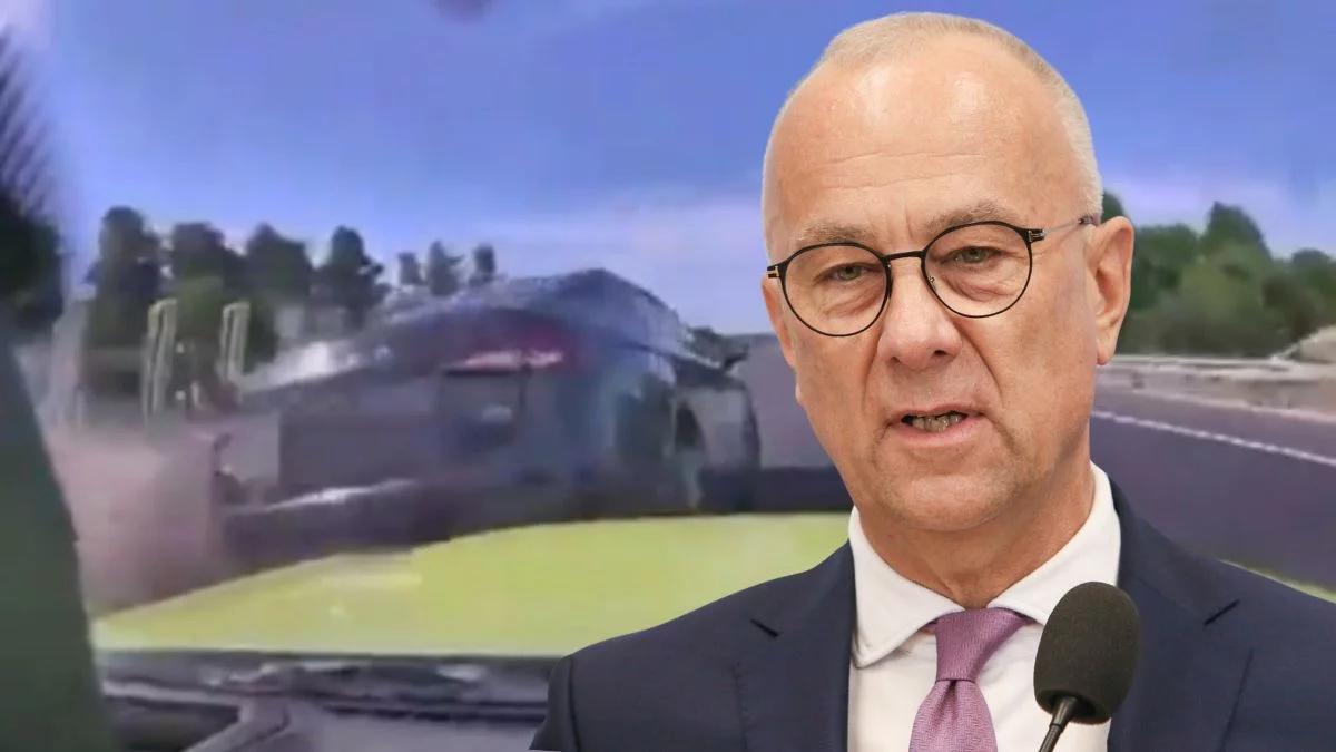 Marszałek województwa zawieszony w PO po kolizji na S3. "Nieakceptowalne"