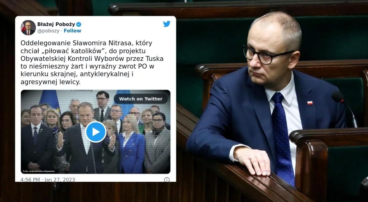 Wiceszef MSWiA: delegowanie Nitrasa do pilnowania wyborów to zwrot PO w stronę agresywnej lewicy