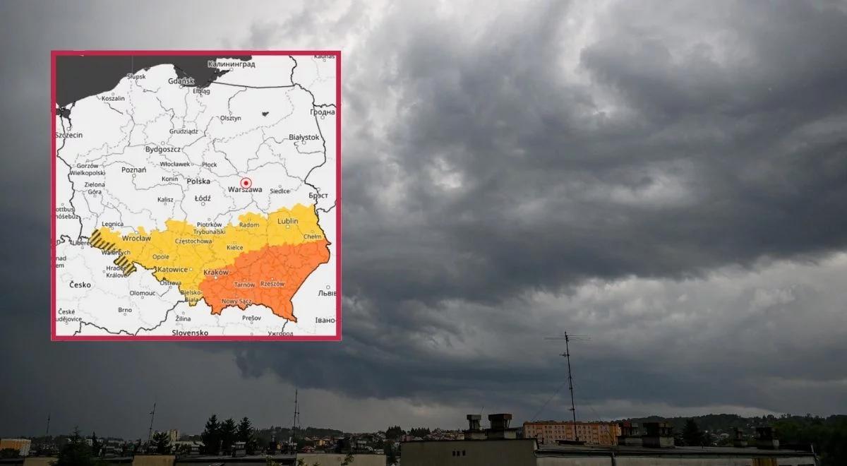 Alerty RCB i IMGW. Silne nawałnice oraz ulewy przejdą przez Polskę