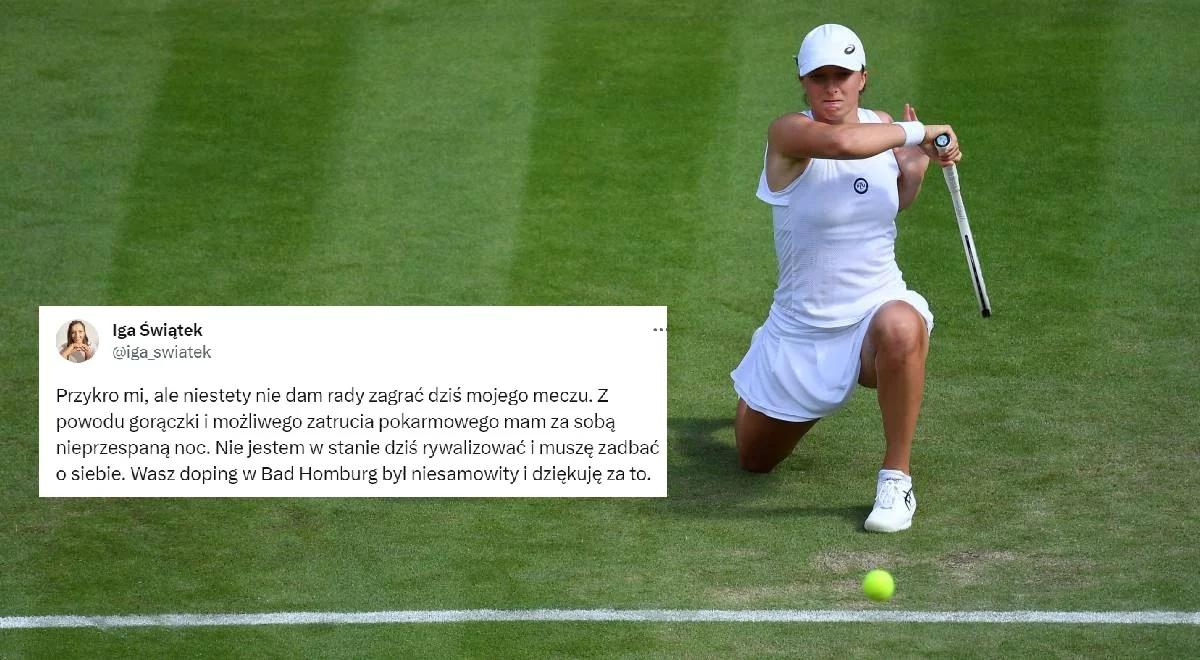 Wimbledon 2023: Iga Świątek chora tuż przed startem w Londynie.  "Muszę zadbać o siebie"