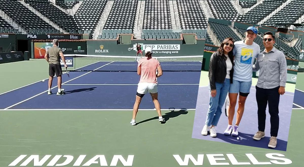 WTA Indian Wells: zakochani przerwali trening Igi Świątek. Były zaręczyny, Polka wpadnie na ślub?