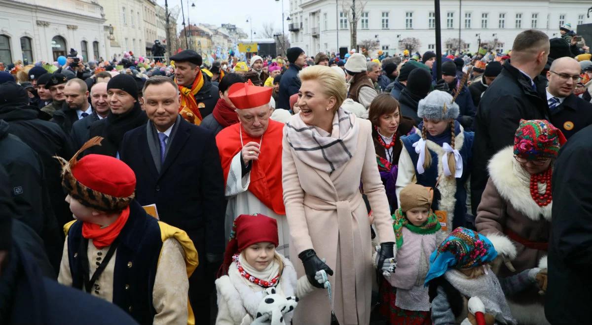 12. Orszak Trzech Króli w Warszawie z udziałem pary prezydenckiej
