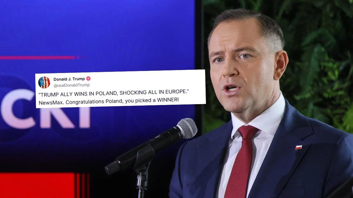 Karol Nawrocki odpowiada na wpis Donalda Trumpa