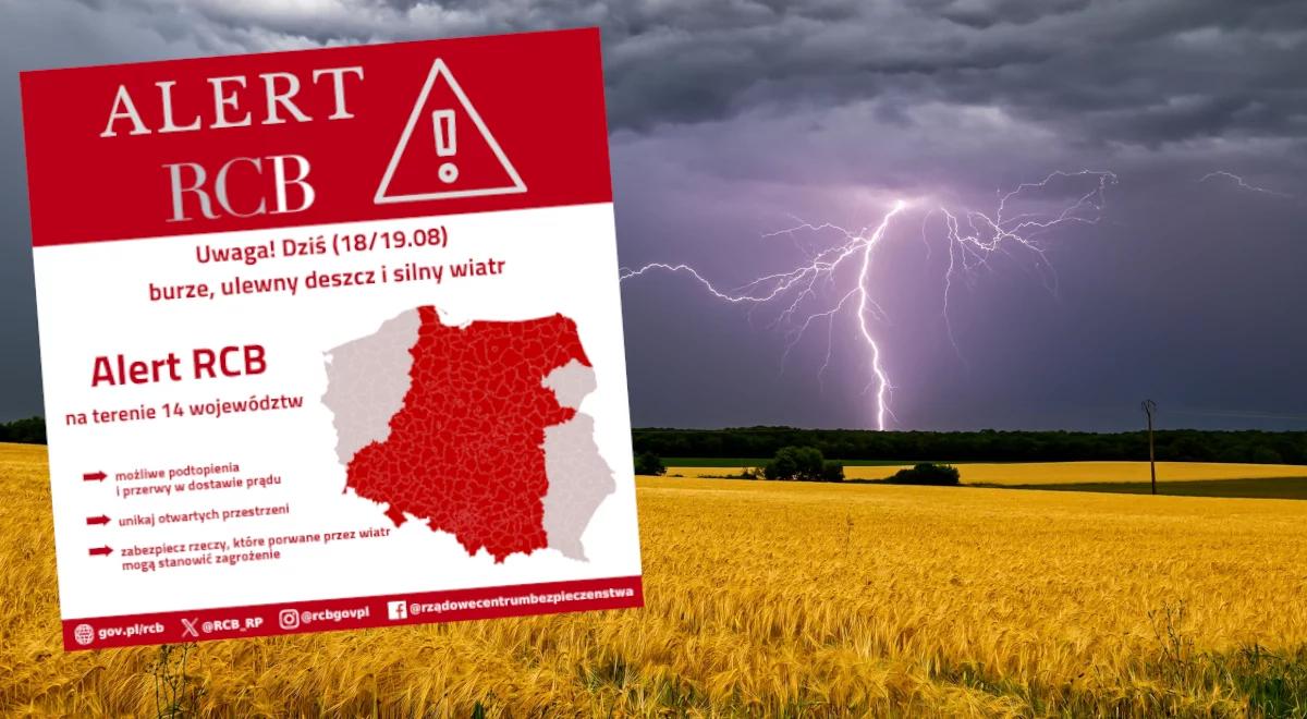 Nadchodzą silne burze i ulewy. Wydano najwyższe ostrzeżenia
