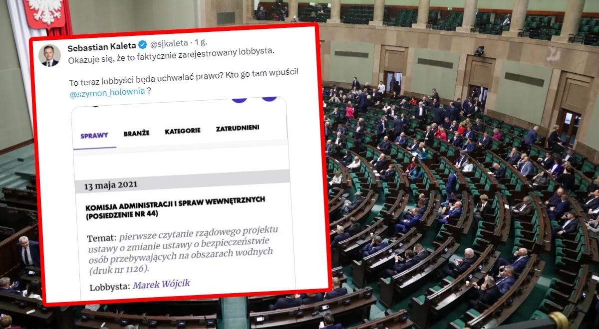 Dziwna sytuacja w Sejmie. Tajemniczy mężczyzna wyproszony przez marszałka. "To lobbysta"