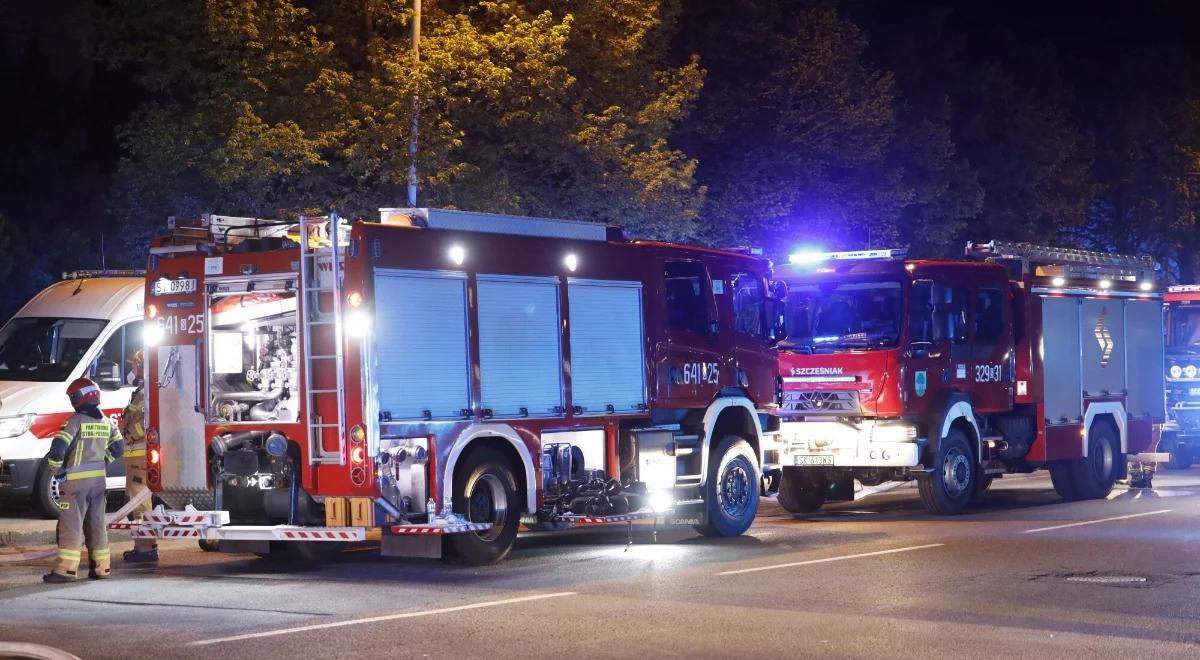 Tragedia w Katowicach. Dwie osoby zginęły w nocnym pożarze