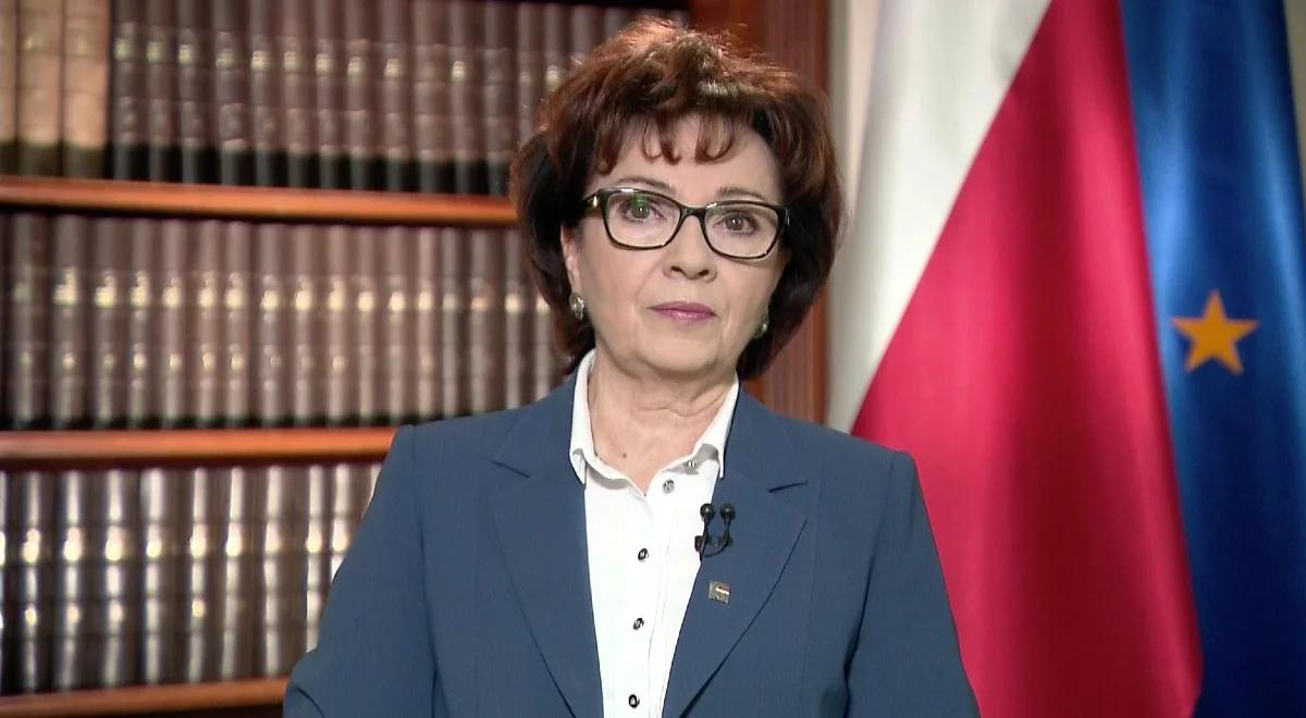 "Głosujmy, bierzmy los w nasze ręce". Marszałek Sejmu w przedwyborczym orędziu apeluje do Polaków