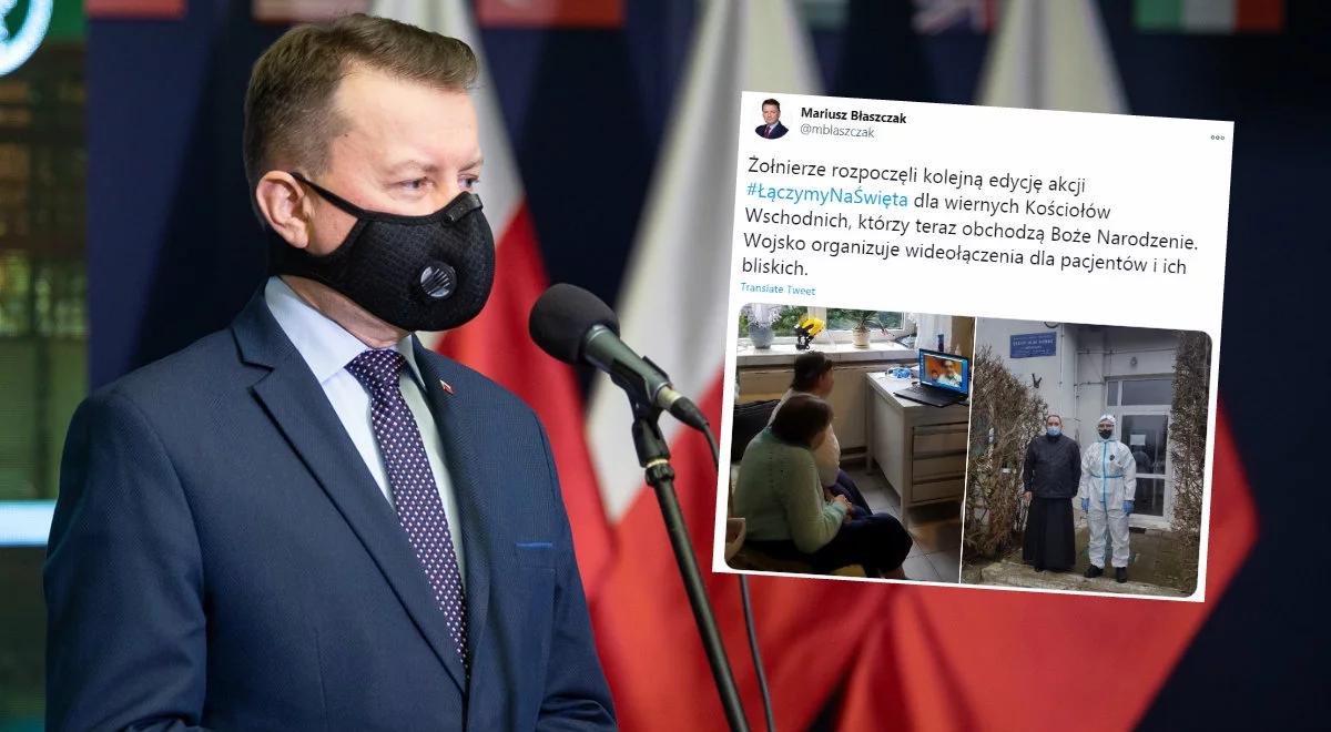 Akcja Łączymy na Święta. Szef MON: wojsko organizuje rozmowy wideo dla pacjentów i ich bliskich