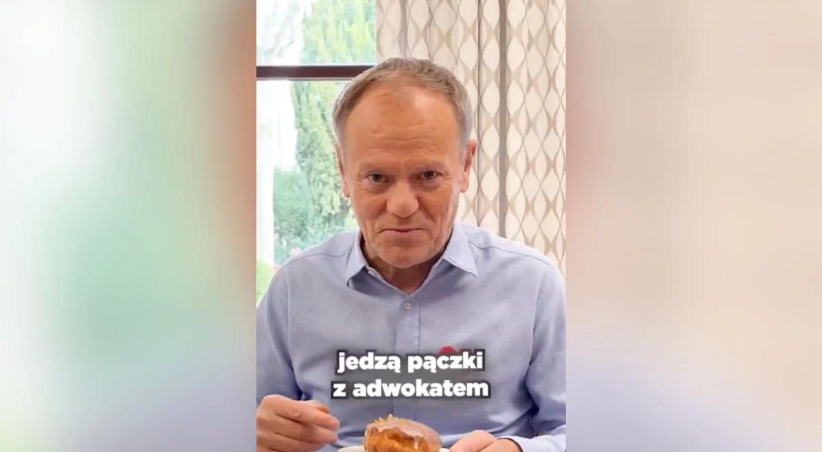 Tusk po przesłuchaniu Morawieckiego. "Niektórzy jedzą pączki z adwokatem"