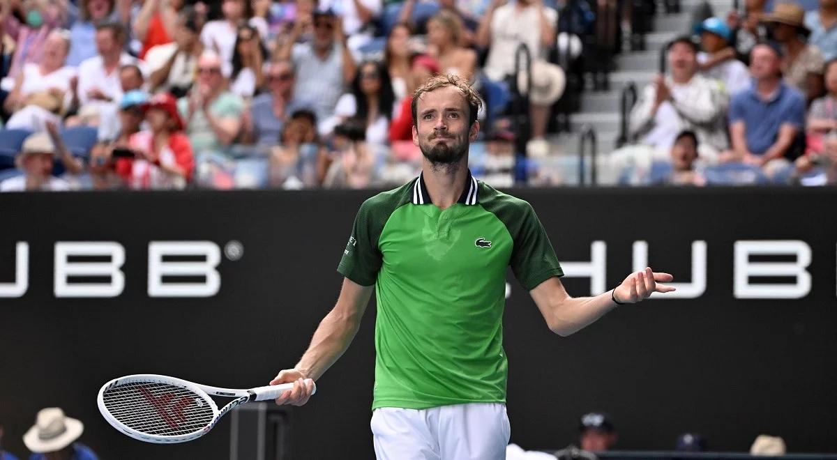 Australian Open: Daniił Miedwiediew liczy na finał i zmęczonego rywala. "Chcę, żeby grali siedem i pół godziny"