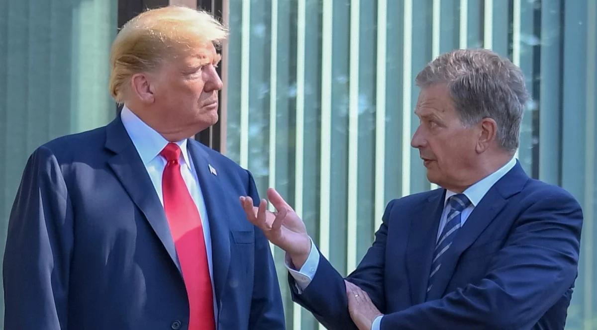 Helsinki: Donald Trump spotkał się z prezydentem Finlandii Saulim Ninisto
