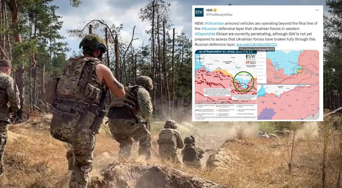 Sukcesy ukraińskiej armii. ISW: wojska przełamały linię rosyjskiej obrony w obwodzie zaporoskim