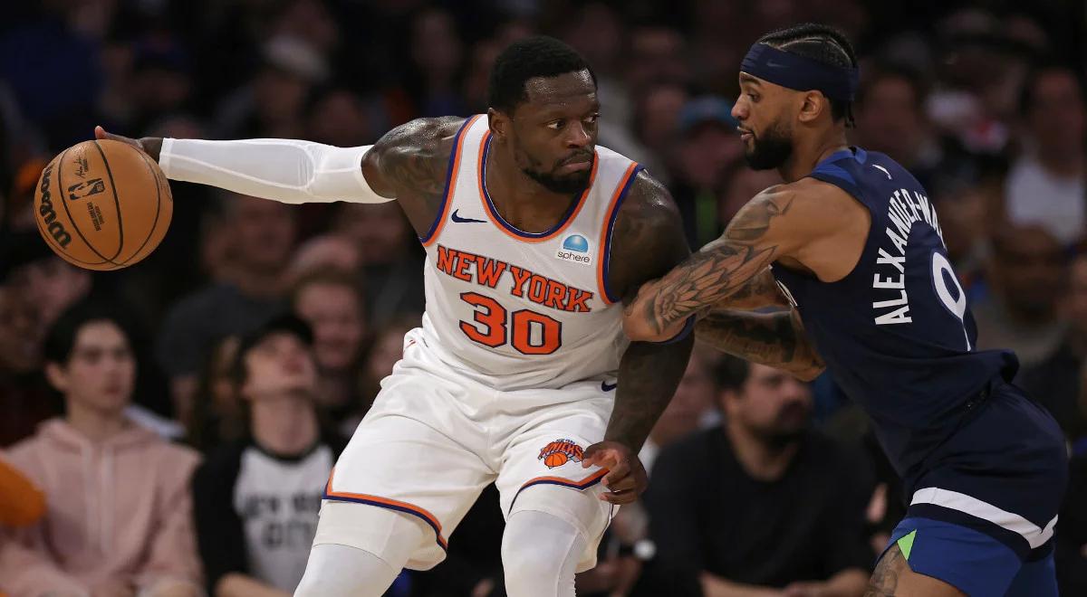 NBA: Timberwolves znaleźli pogromców. Liderzy Konferencji Zachodniej słabsi od Knicks 