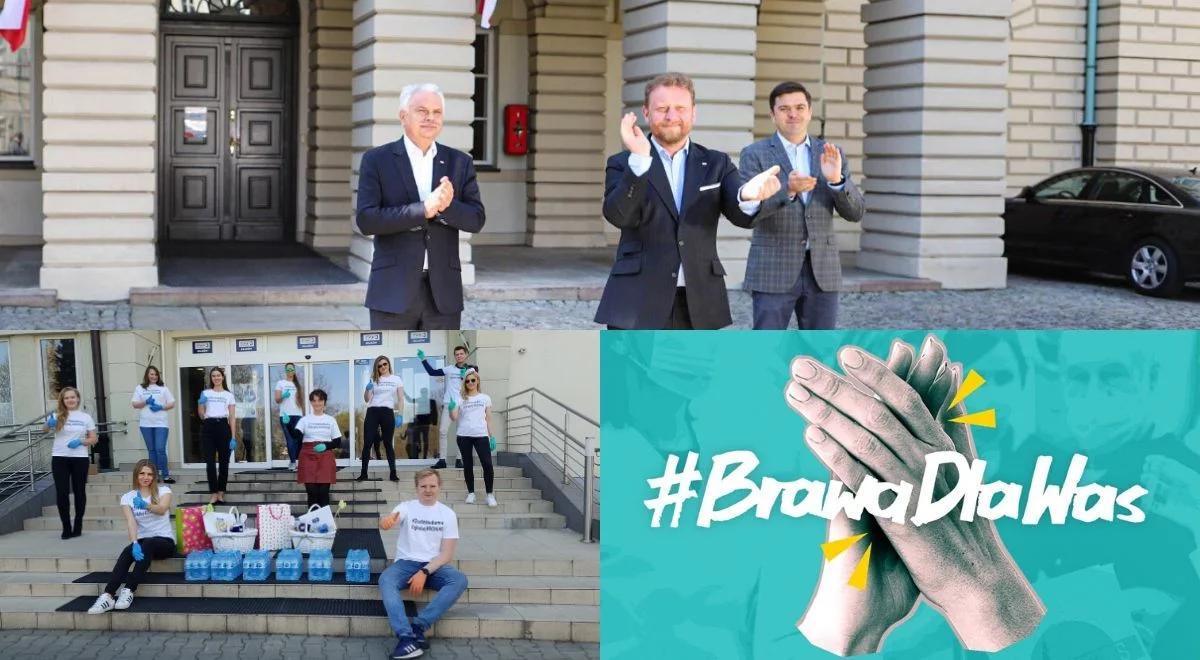 #BrawadlaWas. Polacy dziękują lekarzom za walkę z koronawirusem