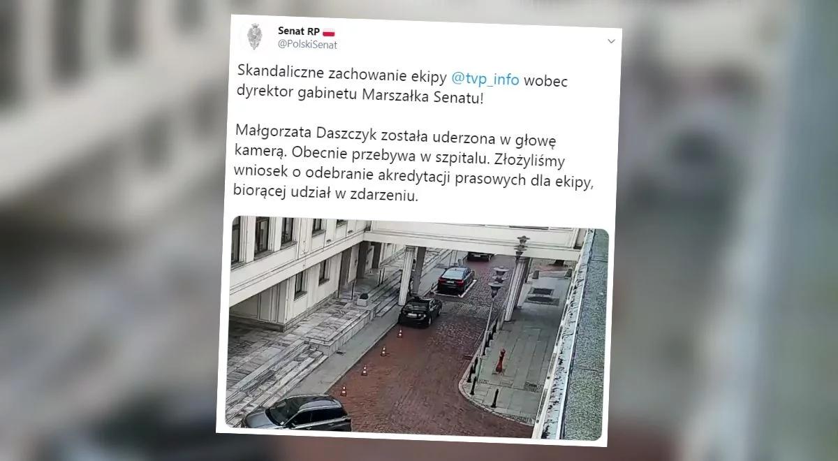 "Widać, że to przypadek". Internauci komentują incydent z udziałem operatora TVP w Senacie