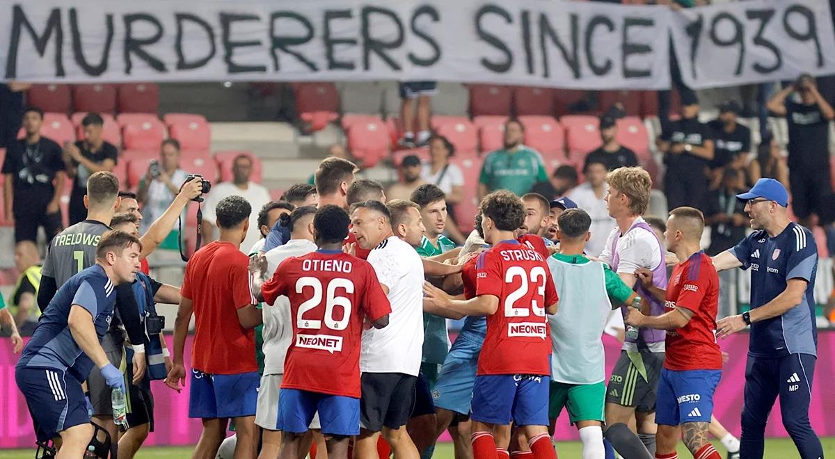 Skandaliczny transparent kibiców Maccabi. Jest reakcja Kuleszy. "Nie ma zgody"