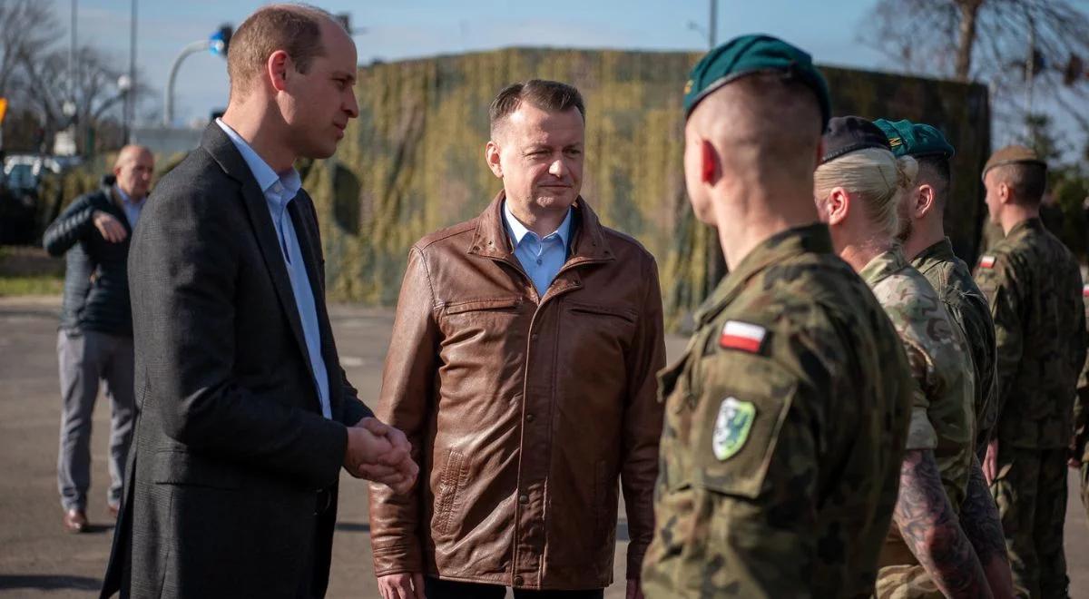 Szef MON po spotkaniu z księciem Williamem: jesteśmy wdzięczni brytyjskim żołnierzom za wsparcie