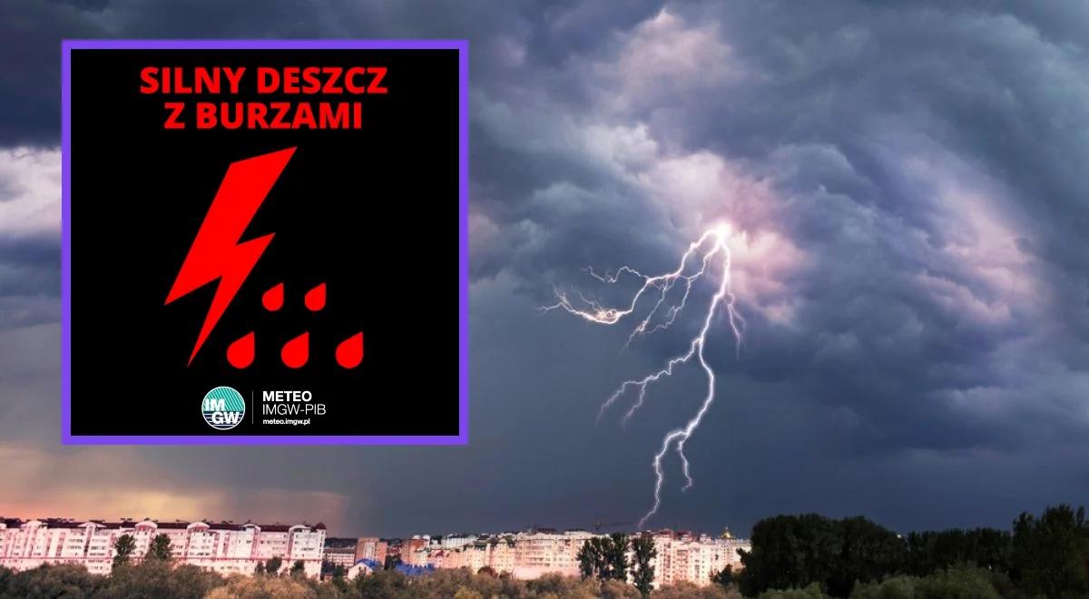 Uwaga! Burze, silny wiatr i intensywne opady. IMGW wydał żółte alerty