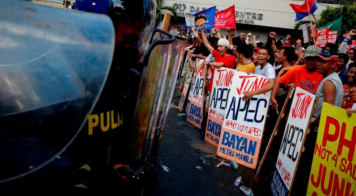 Szczyt APEC: protesty demonstrantów w Manili