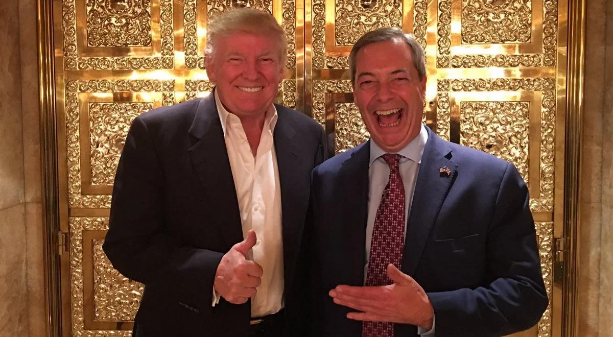 Główny orędownik Brexitu Nigel Farage spotkał się z Donaldem Trumpem