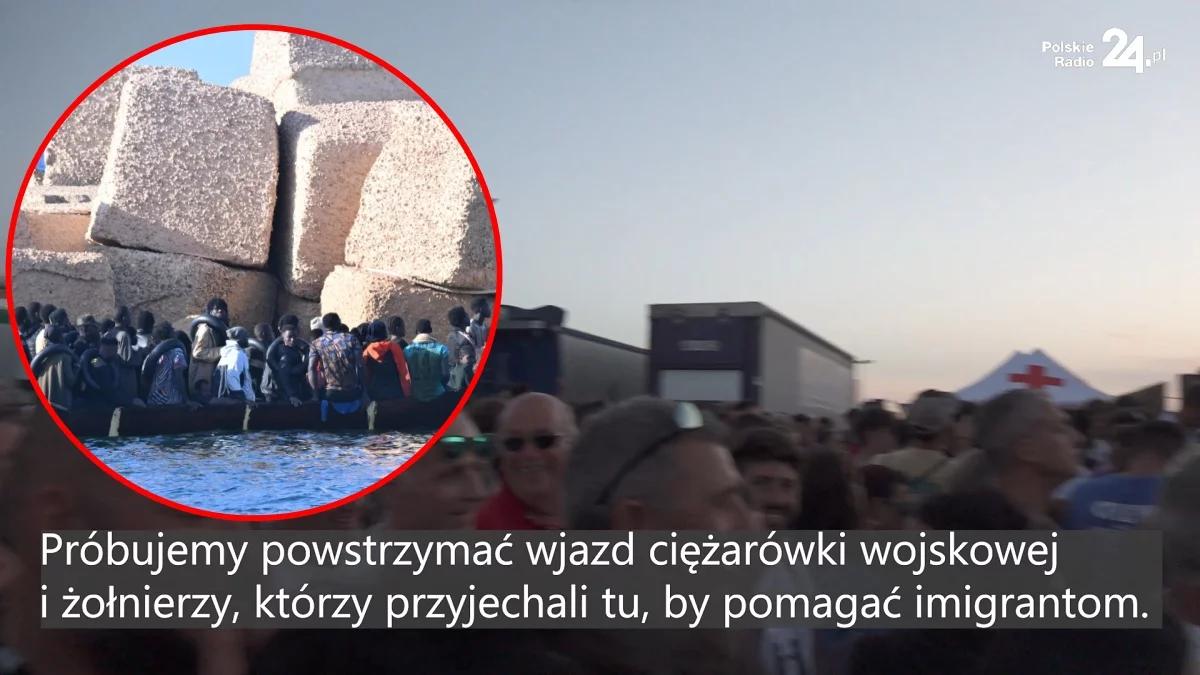 "Nie chcemy więcej migrantów". Mieszkańcy Lampedusy protestują przeciwko władzom