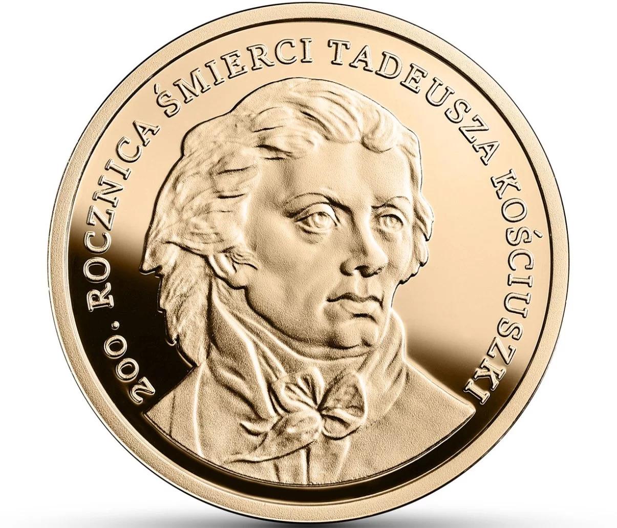 NBP upamiętnia Tadeusza Kościuszkę. Nowe monety kolekcjonerskie