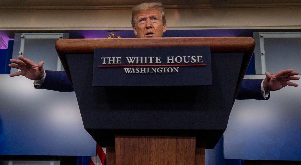 Donald Trump chce konsekwencji w razie "świadomej odpowiedzialności" Chin za pandemię