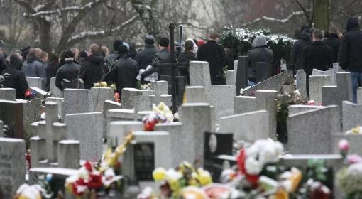 Pogrzeb zamordowanego przywódcy kibiców Cracovii 