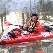 Marek Kamiński płynie...dotarł już do Puław