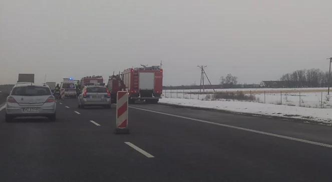 Wypadek na autostradzie A2. 5 osób rannych