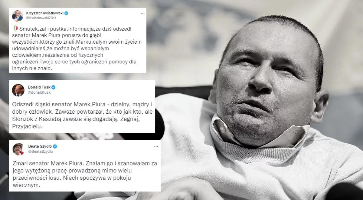 "Zarażał optymizmem, pracowitością i oddaniem". Politycy żegnają zmarłego senatora Marka Plurę