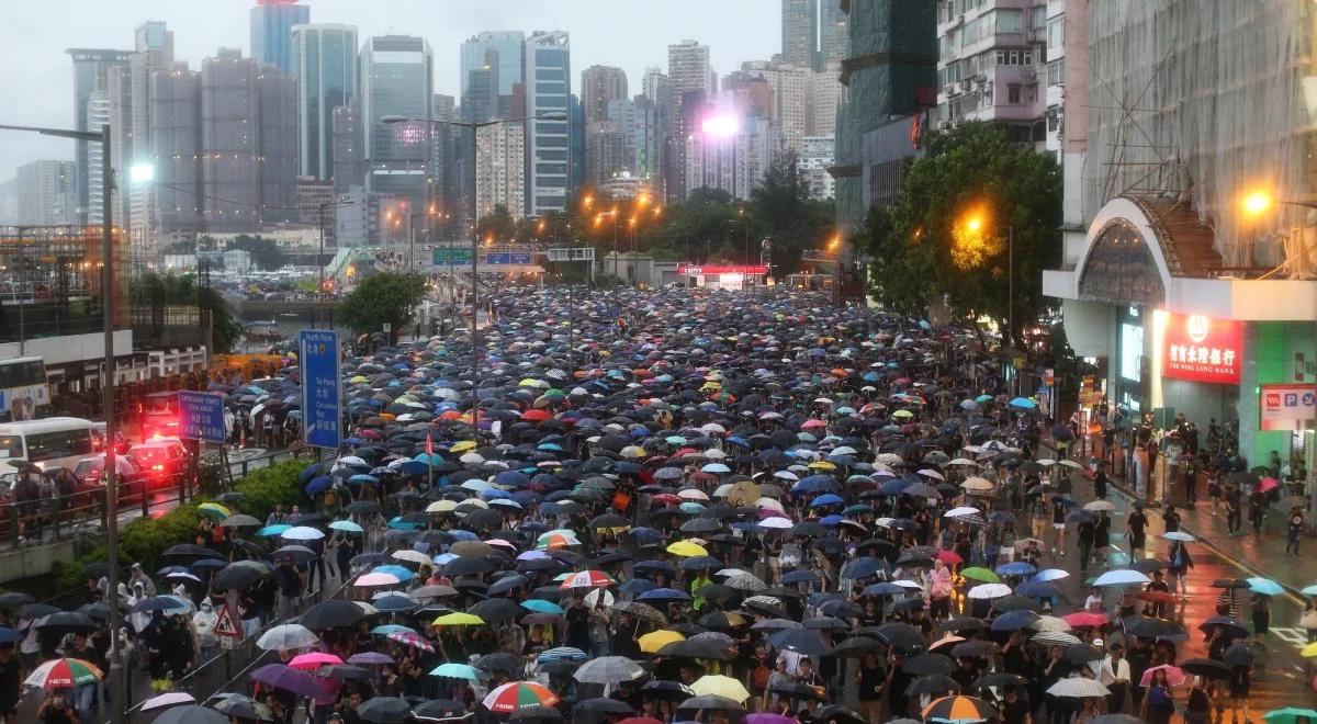 W Hongkongu protestowało co najmniej 1,7 mln osób