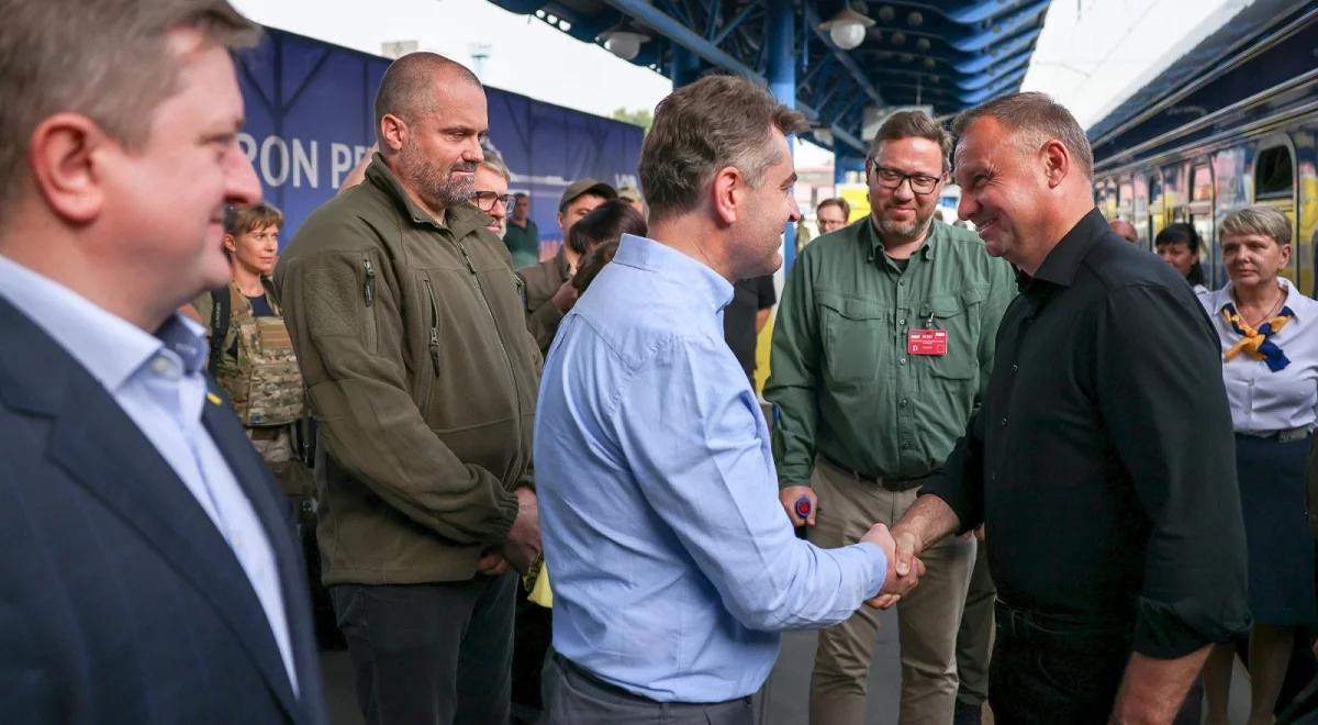 Andrzej Duda z wizytą w Kijowie. "Ma ona ogromne znaczenie dla przyszłych relacji"