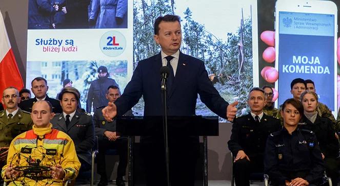 Dwa lata rządów PiS. Mariusz Błaszczak o działaniu MSWiA