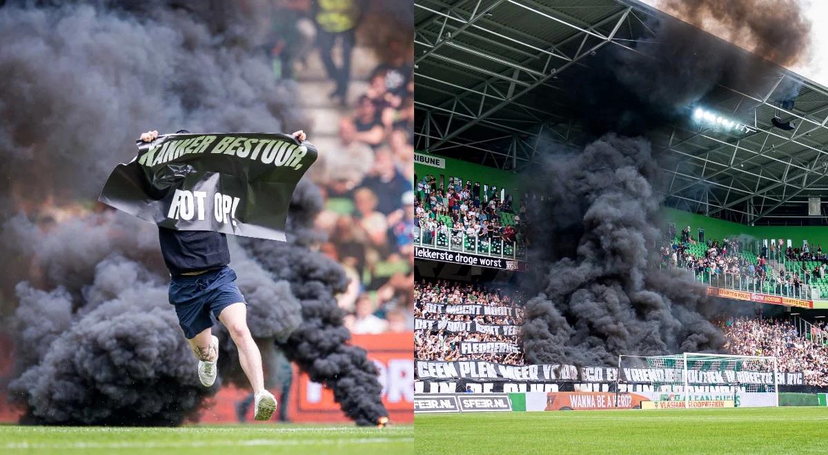 Eredivisie. Dantejskie sceny w Holandii! Kibice przerwali mecz Groningen - Ajax Amsterdam