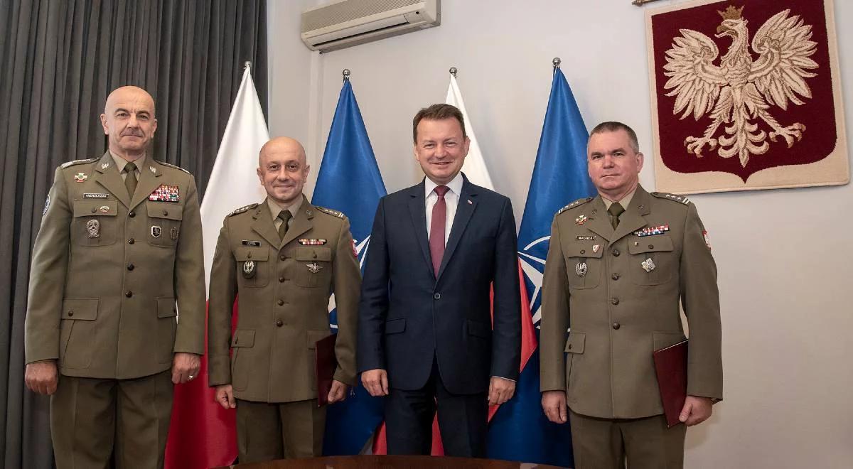 Nowi dowódcy w Wojsku Polskim. Mariusz Błaszczak przekazał nominacje