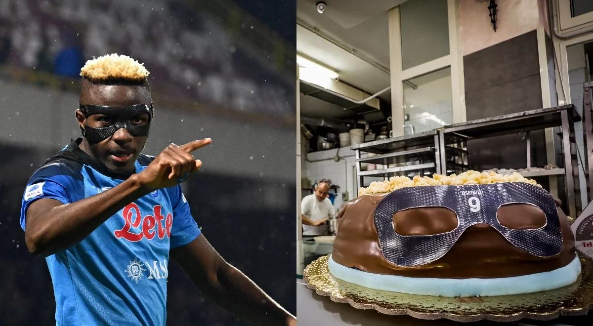 Serie A: Victor Osimhen stał się idolem Neapolu. Powstał tort z jego wizerunkiem