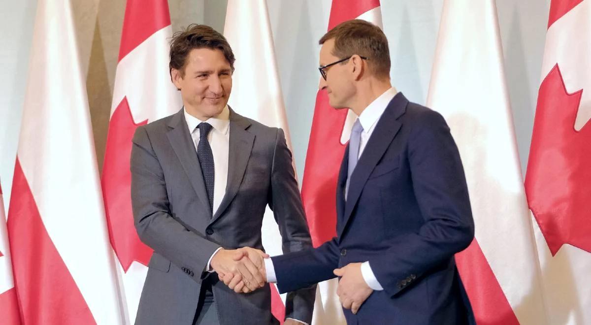 Justin Trudeau do premiera: dziękuję panu i Polakom za to, że zachowujecie się w tak wyjątkowy sposób