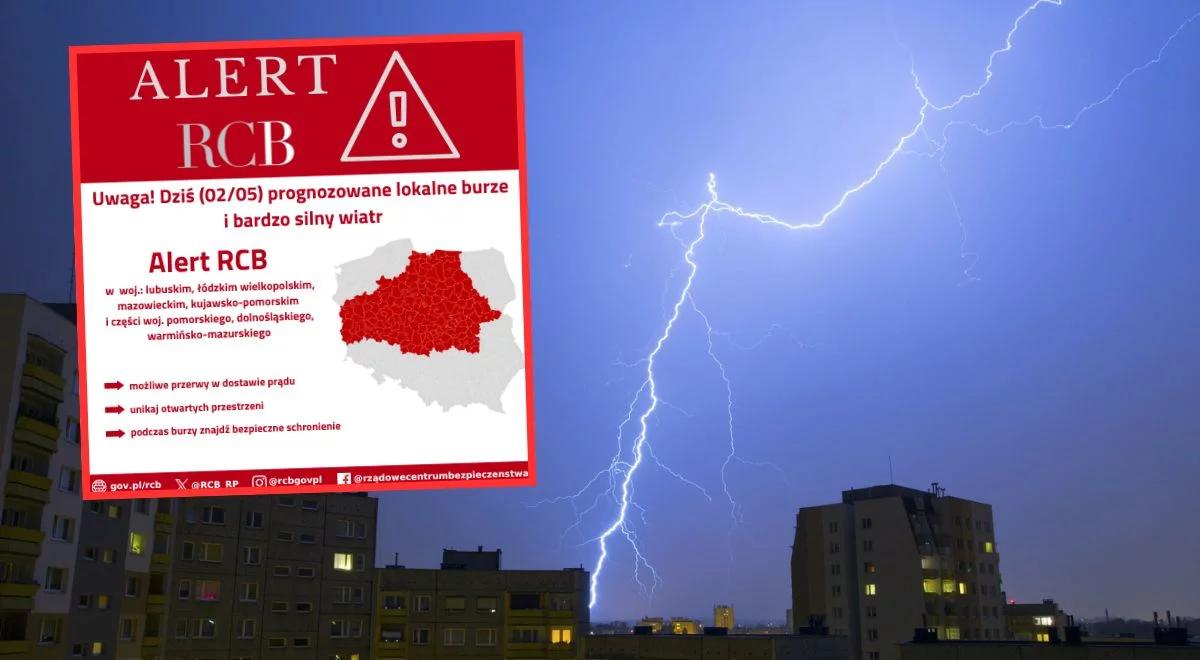 Alert RCB w 8 województwach. "Unikaj otwartych przestrzeni"