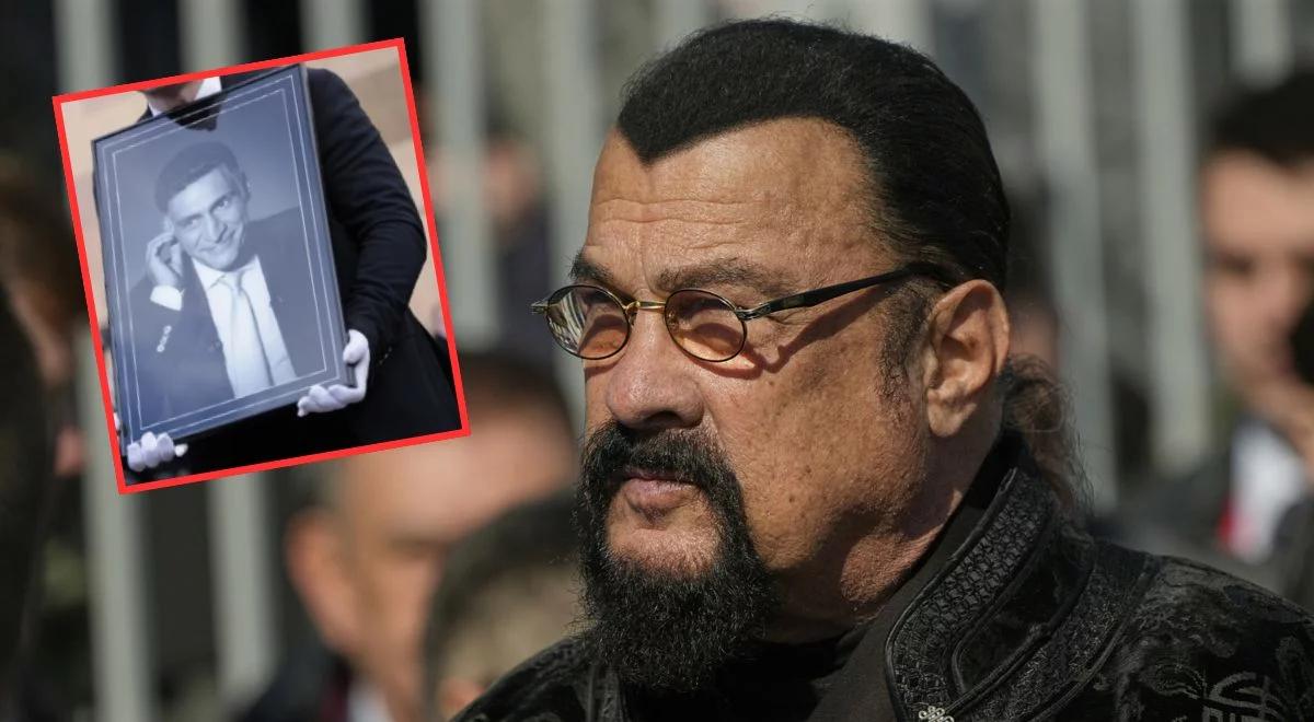 Steven Seagal był na pogrzebie jednego z głównych propagandystów Kremla