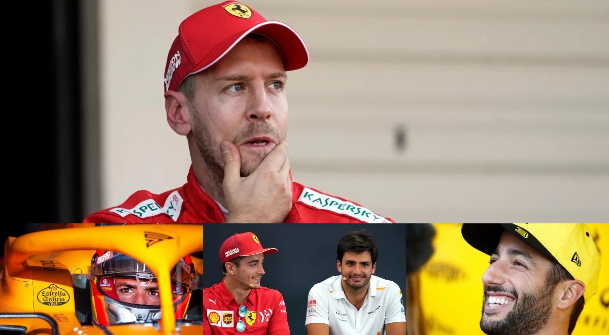 Vettel ruszył lawinę. Ricciardo w McLarenie, Sainz w Ferrari - transfery w F1 [KOMENTARZ]