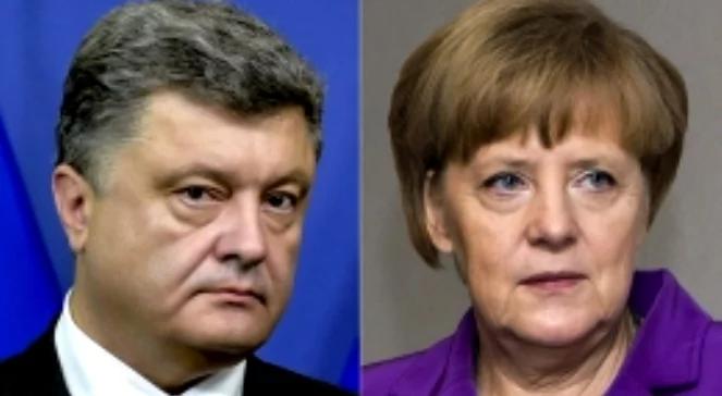 Poroszenko ostrzega Merkel: konflikt może się zaostrzyć, konwój Rosji ”brutalnie pogwałcił prawo”