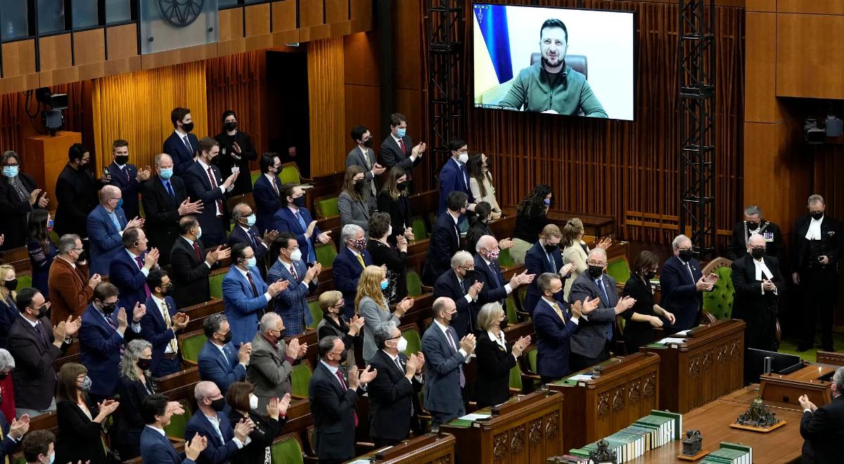 "Potrzebujemy wsparcia w walce o losy świata". Zełenski zwrócił się do Kanadyjczyków