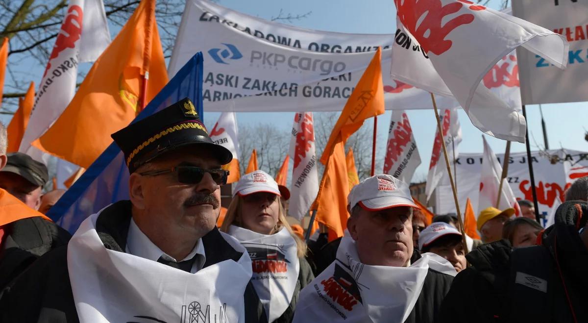 Protest kolejarzy. Nie chcą prywatyzacji i zwolnień