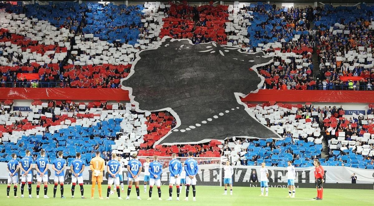 Liga Mistrzów: Rangers złożyli hołd królowej. UEFA może ukarać klub z Ibrox