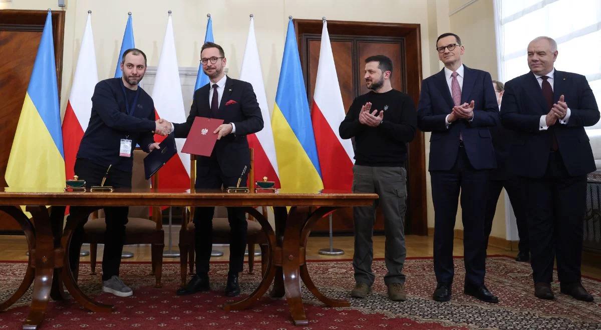 Wizyta prezydenta Zełenskiego w Polsce. W KPRM podpisano memorandum o odbudowie Ukrainy