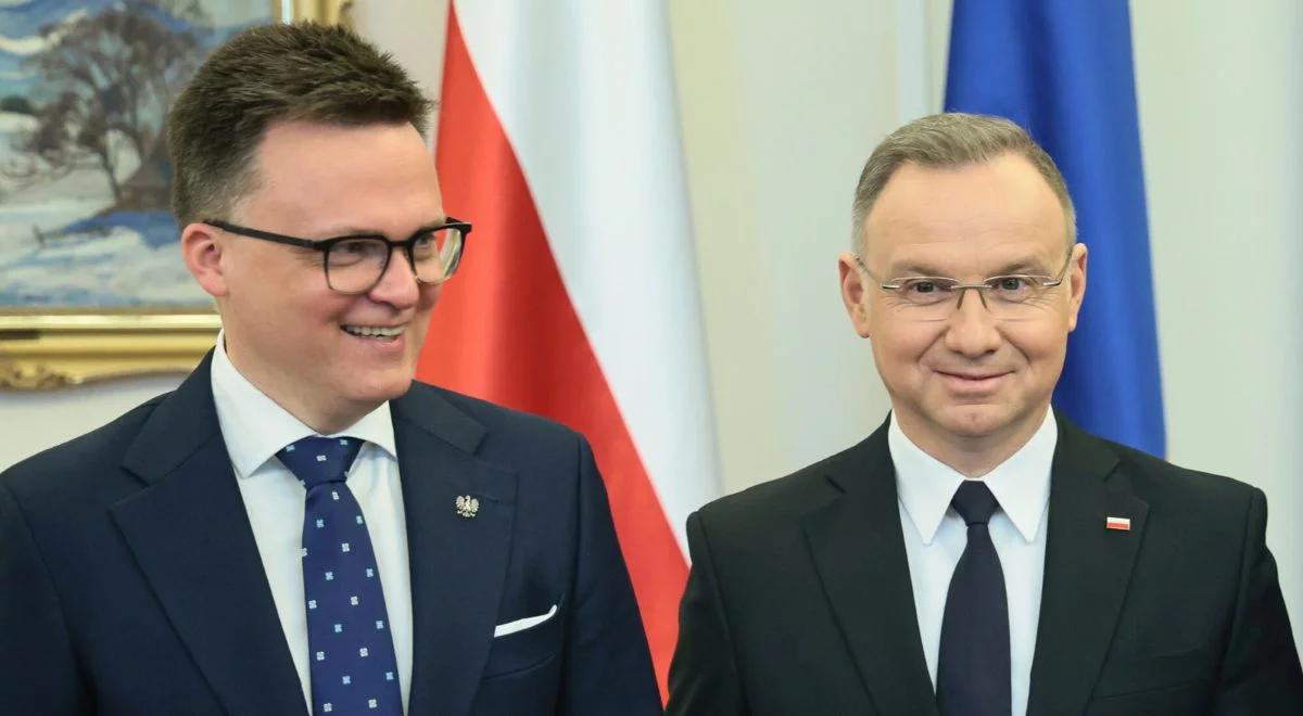 Andrzej Duda chce spotkania z Hołownią. "Na początku sierpnia"