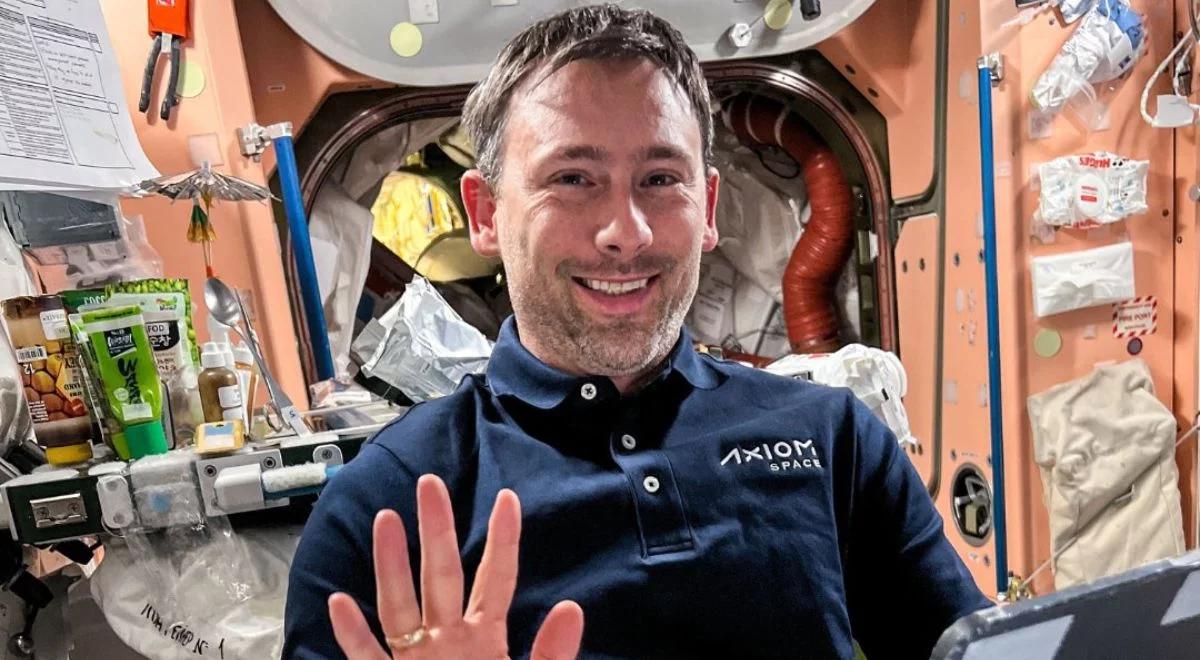 Sławosz Uznański-Wiśniewski przemówił z kosmosu. Pierwsze zdjęcie Polaka na ISS