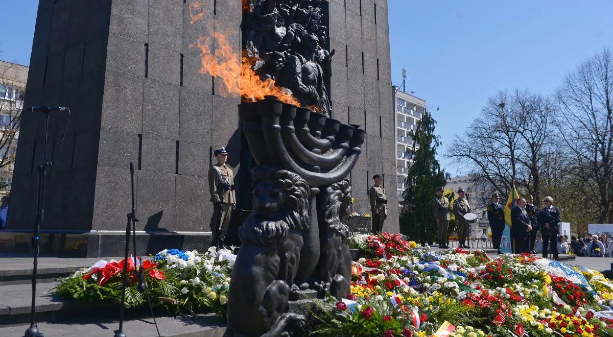 76. rocznica powstania w getcie warszawskim. Oddano hołd bojownikom