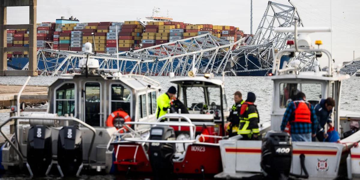 Runął most w Baltimore. Trwa akcja ratunkowa. Warunki są bardzo trudne